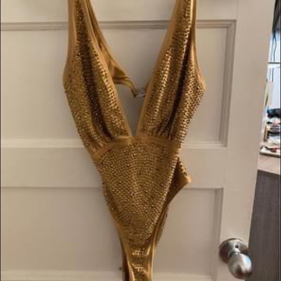 Hot Miami Style Crystal Swimsuit - Picture 3 of 5